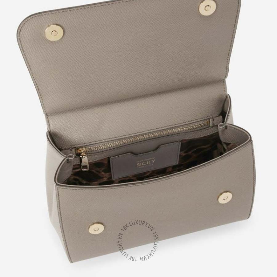 Túi đeo chéo Dolce Gabbana Large Sicily handbag in dauphine calfskin BB6002A100180045 20 Túi đeo chéo Dolce Gabbana Large Sicily handbag in dauphine calfskin BB6002A100180045