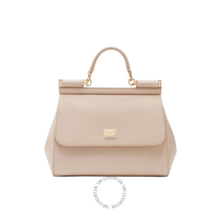 Túi đeo chéo Dolce Gabbana Large Sicily handbag in dauphine calfskin BB6002A100180414