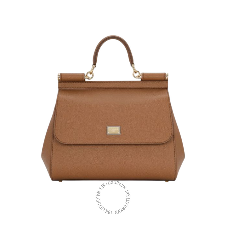 Túi đeo chéo Dolce Gabbana Large Sicily handbag in dauphine calfskin BB6002A10018M417