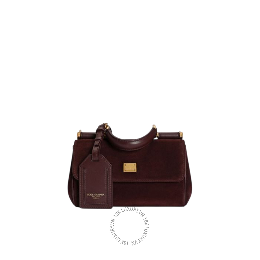 Túi đeo chéo Dolce Gabbana Mini My Sicily handbag in split leather BB7864BO9038B517