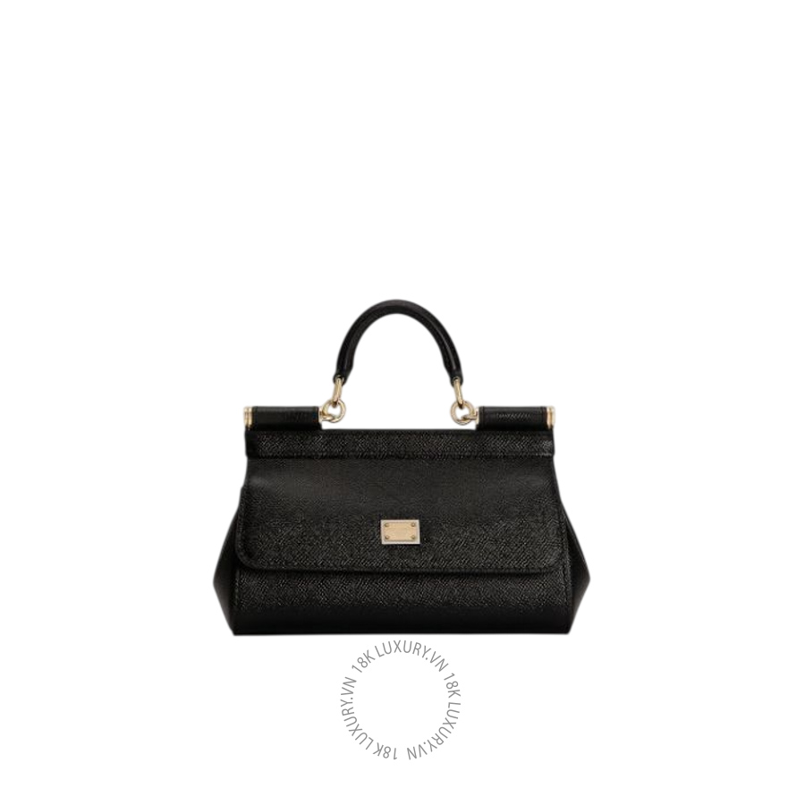 Túi đeo chéo Dolce Gabbana Mini Sicily handbag in dauphine calfskin BB7116B100180999