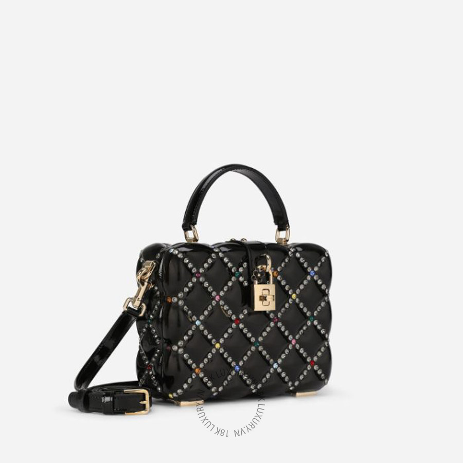 Túi đeo chéo Dolce Gabbana Resin Dolce Box bag with rhinestones BB5970AY2298S574