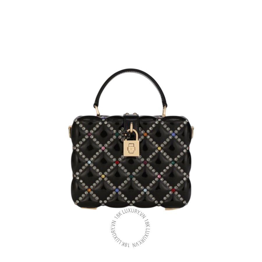Túi đeo chéo Dolce Gabbana Resin Dolce Box bag with rhinestones BB5970AY2298S574