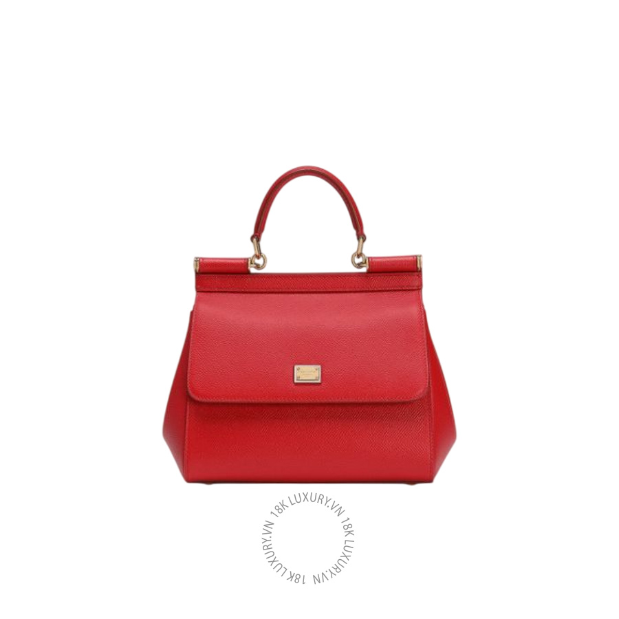 Túi đeo chéo Dolce Gabbana Small Sicily handbag in dauphine calfskin BB6003B100180303
