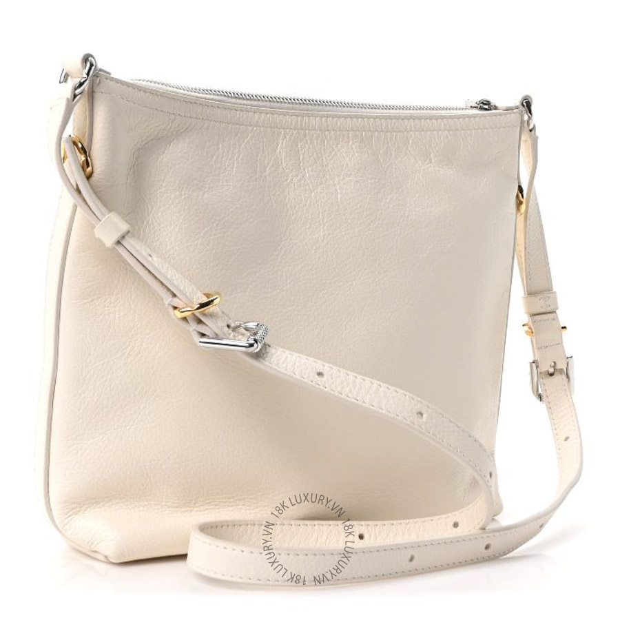 Túi đeo chéo Givenchy Calfskin Small Voyou Bag Ivory TGV088