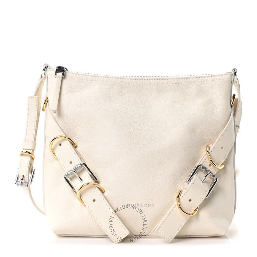 Túi đeo chéo Givenchy Calfskin Small Voyou Bag Ivory TGV088