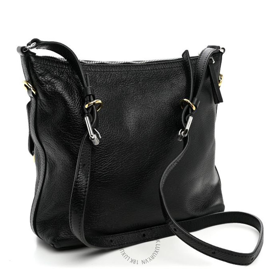 Túi đeo chéo Givenchy Crinkled Calfskin Small Voyou Bag Black TGV030