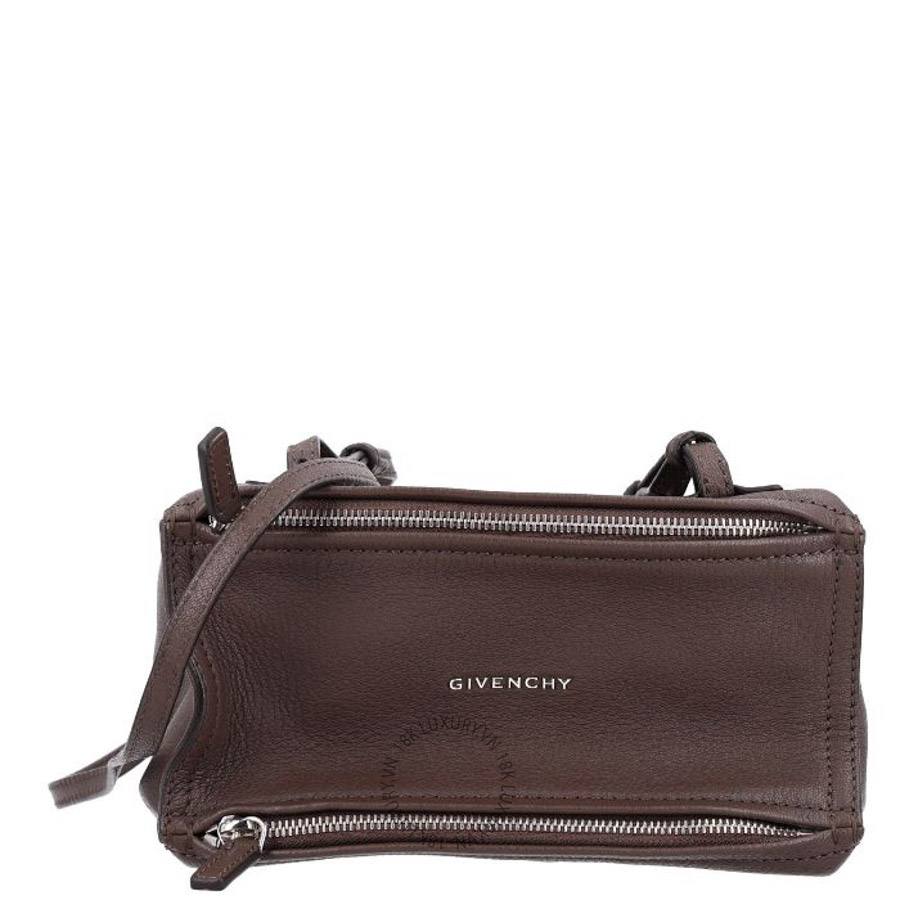 Túi đeo chéo Givenchy Sugar Goatskin Mini Pandora Heather Brown TGV029