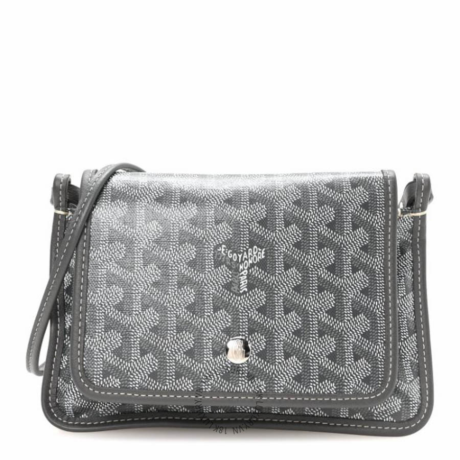 Túi đeo chéo Goyard Goyardine Plumet Wallet Clutch Grey FPTG001