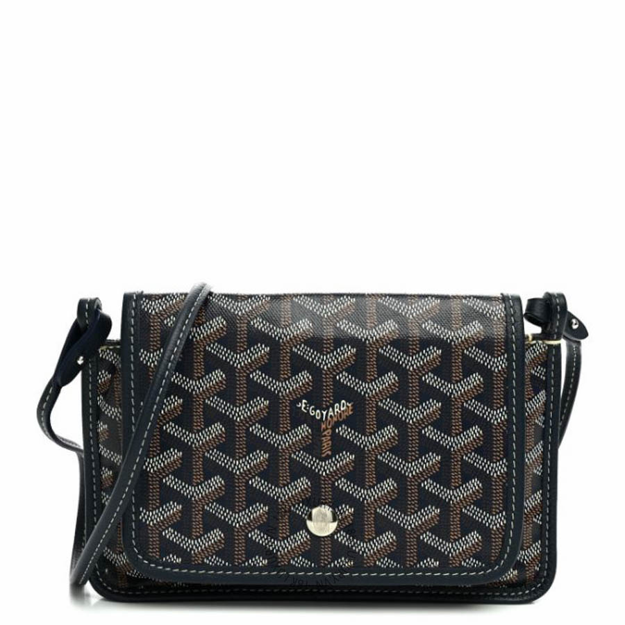 Túi đeo chéo Goyard Goyardine Plumet Wallet Clutch Navy FPTG014