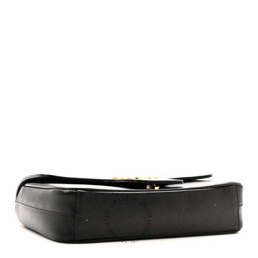 Túi đeo chéo Prada Saffiano Flap Shoulder Bag Black FPTP425 8 Túi đeo chéo Prada Saffiano Flap Shoulder Bag Black FPTP425
