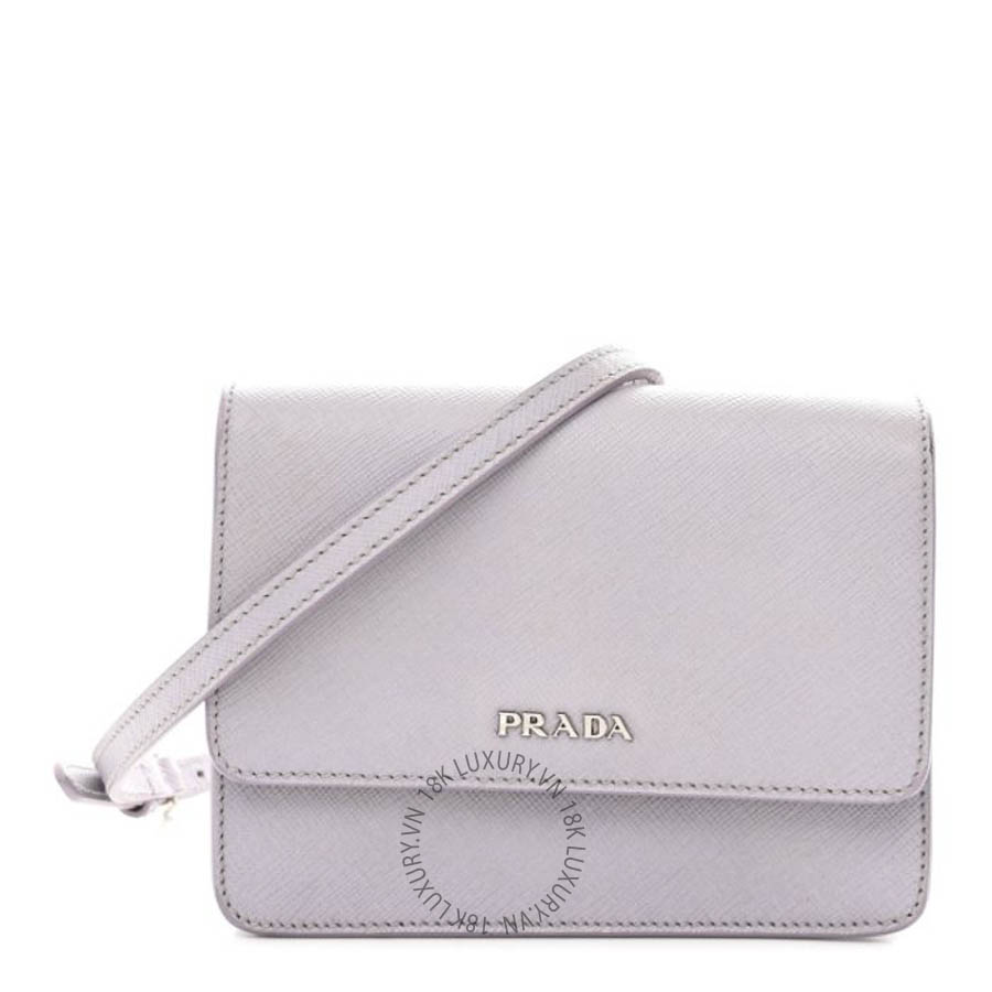 Túi đeo chéo Prada Saffiano Lux Crossbody Bag Glicine FPTP063