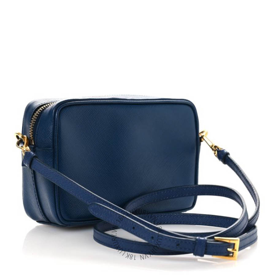 Túi đeo chéo Prada Saffiano Mini Front Pocket Crossbody Bag Bleuette FPTP161