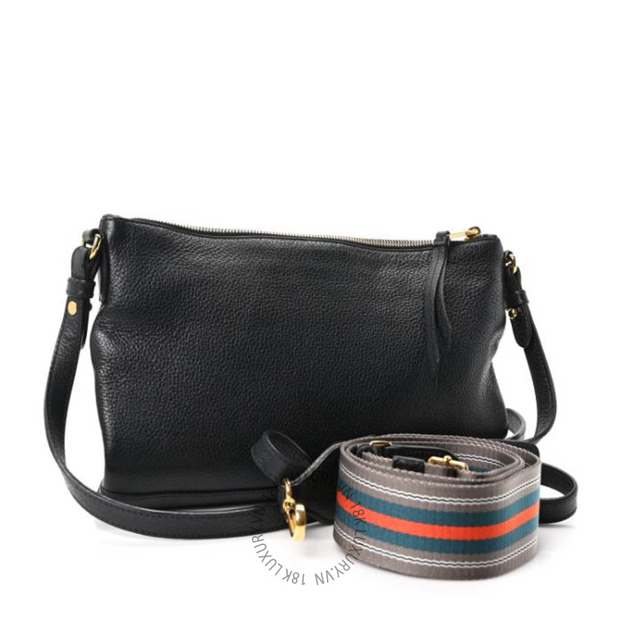 Túi đeo chéo Prada Vitello Daino Crossbody Bag Black FPTP095