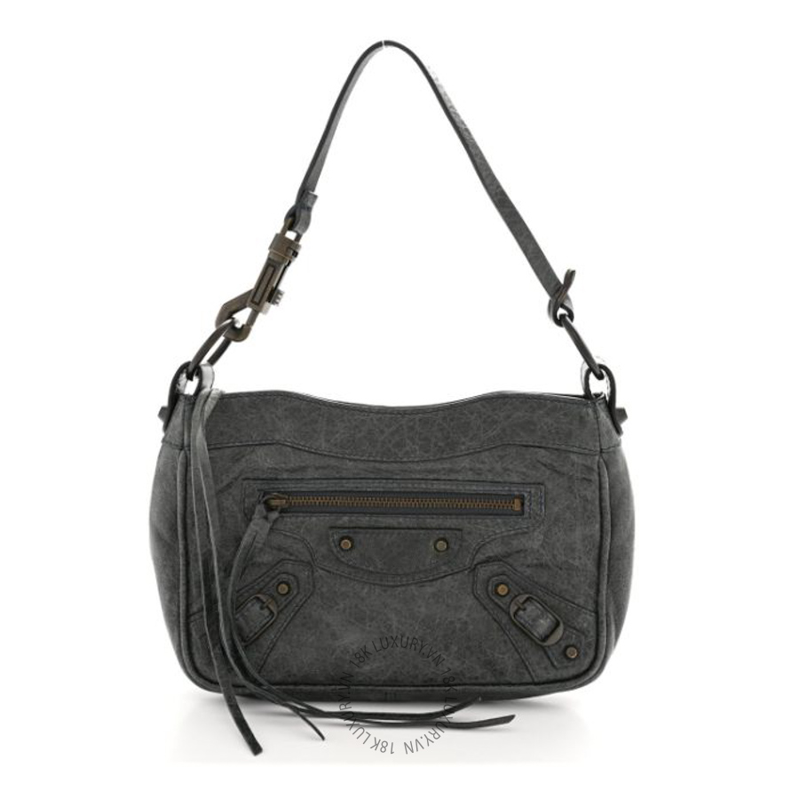 Túi mini Balenciaga Agneau Classic Hardware Shoulder Bag Black BLG209