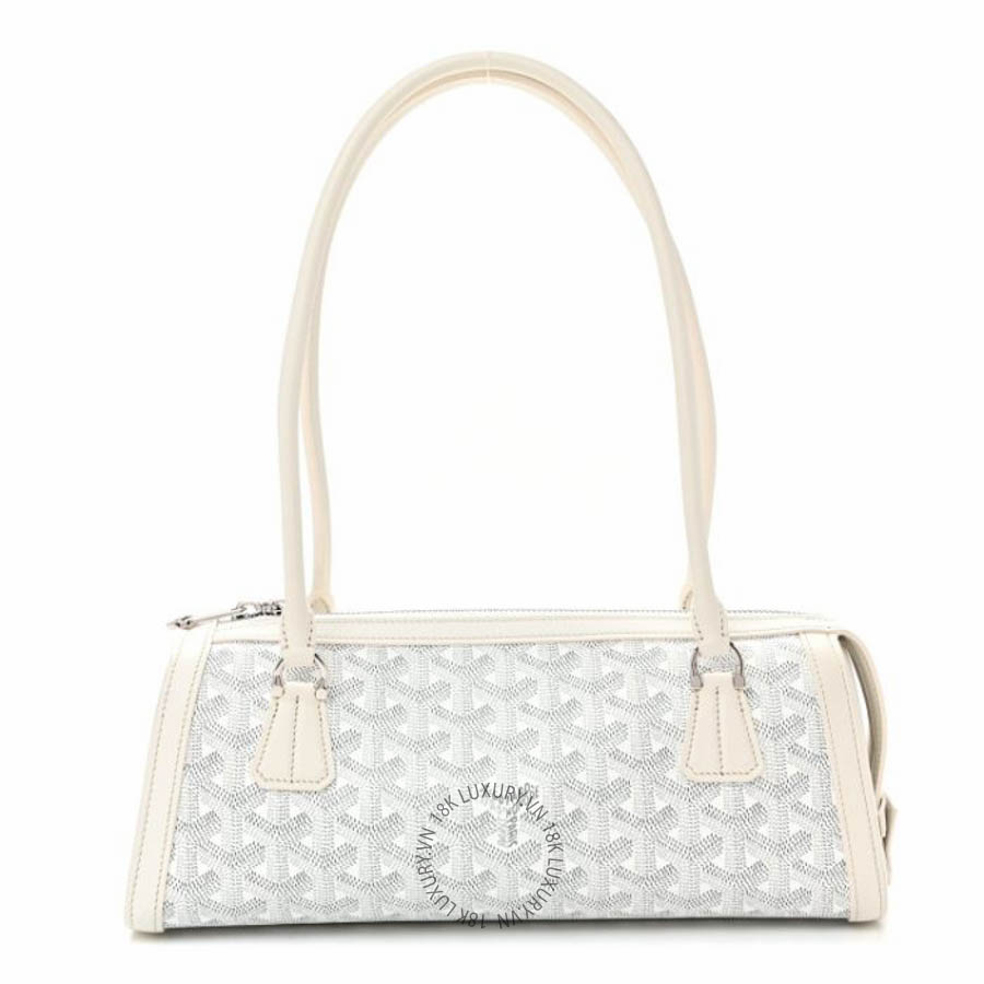 Túi trống Goyard Goyardine Bonbonniere Bag White FPTG242