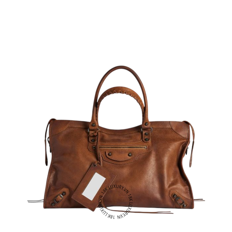 Túi xách Balenciaga Le City Bag Large in Caramel 8657652ACML2247 BLT358