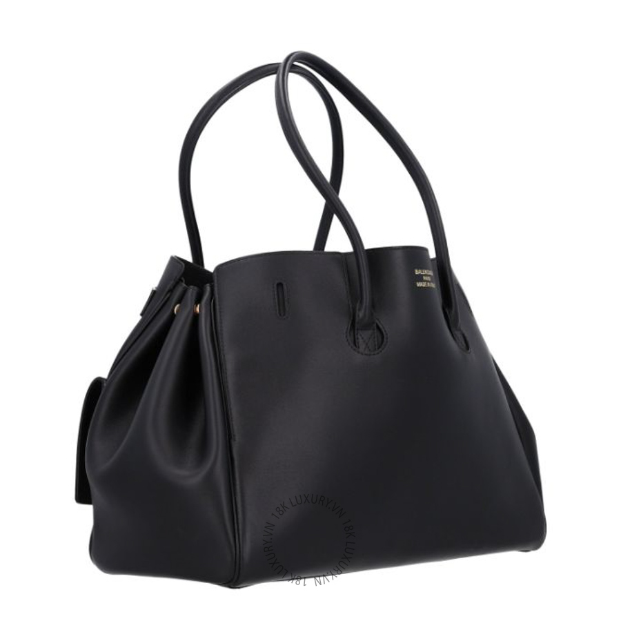 Túi xách Balenciaga Smooth Calfskin Medium Bel Air Carry All Bag Black BLG125