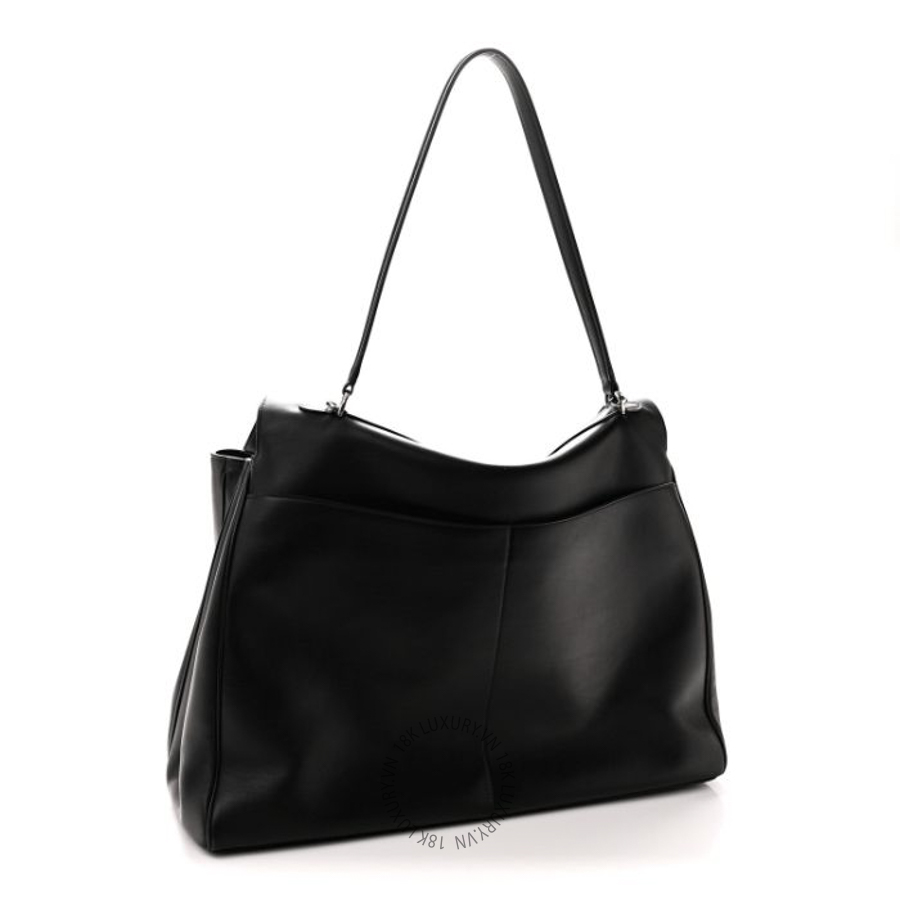 Túi xách Balenciaga Smooth Calfskin Rodeo XL Top Handle Handbag Black Black BLG015