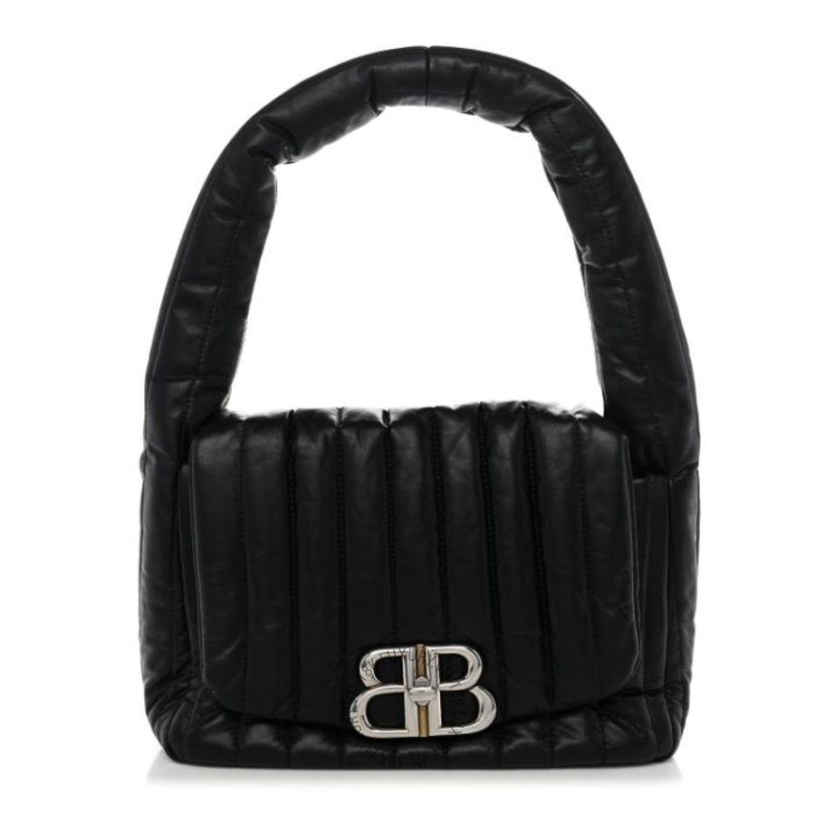 Túi xách Balenciaga Thin Calfskin Small Monaco Sling Shoulder Bag Black BLG271