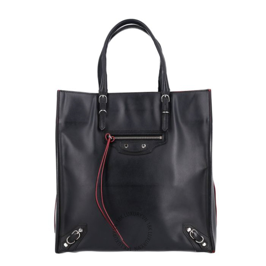 Túi xách Balenciaga Veau Papier A5 Zip Around Tote Black BLG114