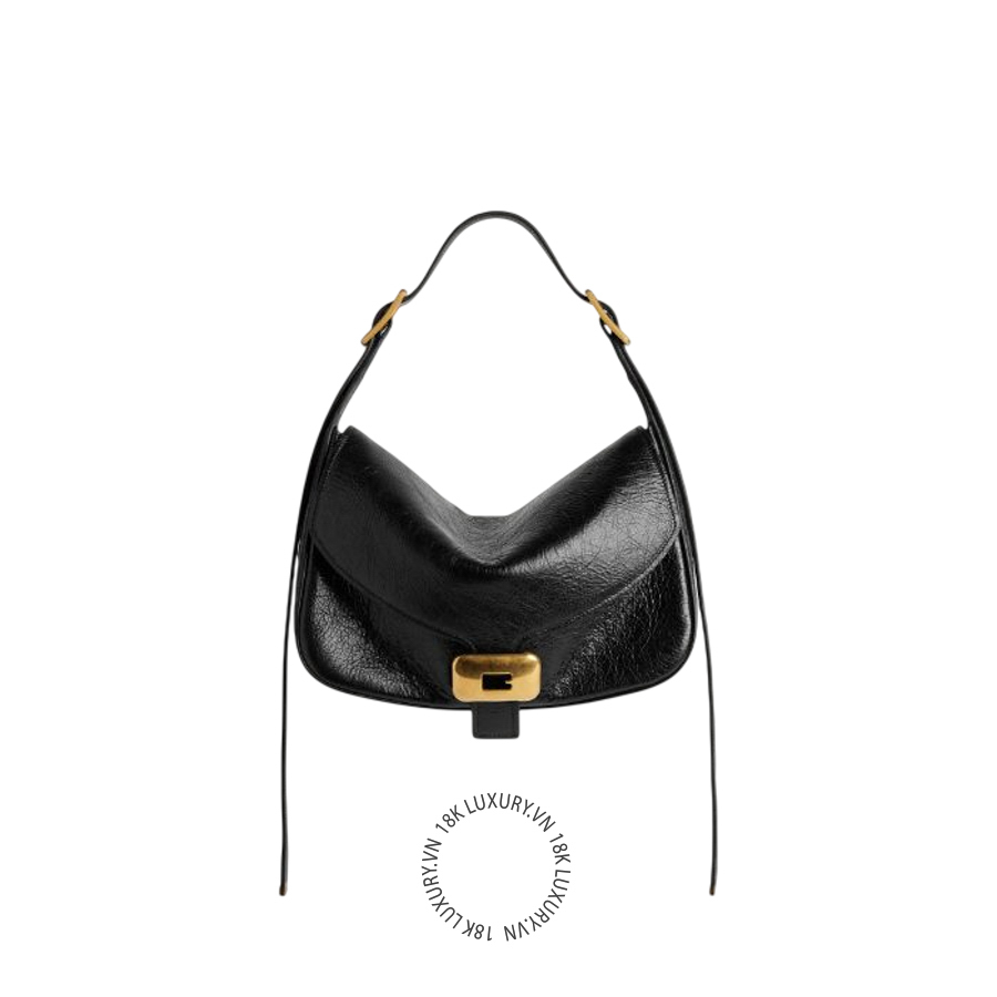 Túi xách Balenciaga Women's Clicca Shoulder Bag Medium in Black 8686722ACLM1000 BLT148