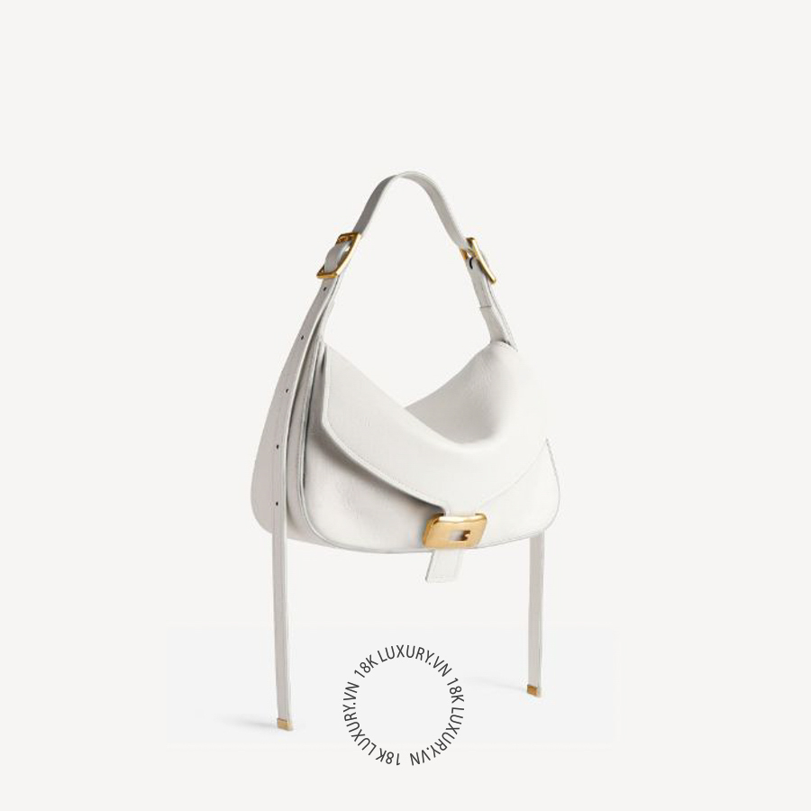 Túi xách Balenciaga Women's Clicca Shoulder Bag Medium in White Snow 8686722ACLM9181 BLT150