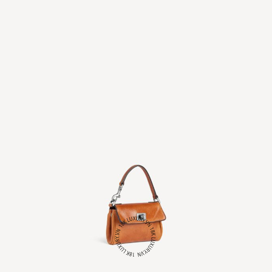 Túi xách Balenciaga Women's Rodeo Micro Bag Charm in Tan Cowboy 8218732ABP72753 BLT280