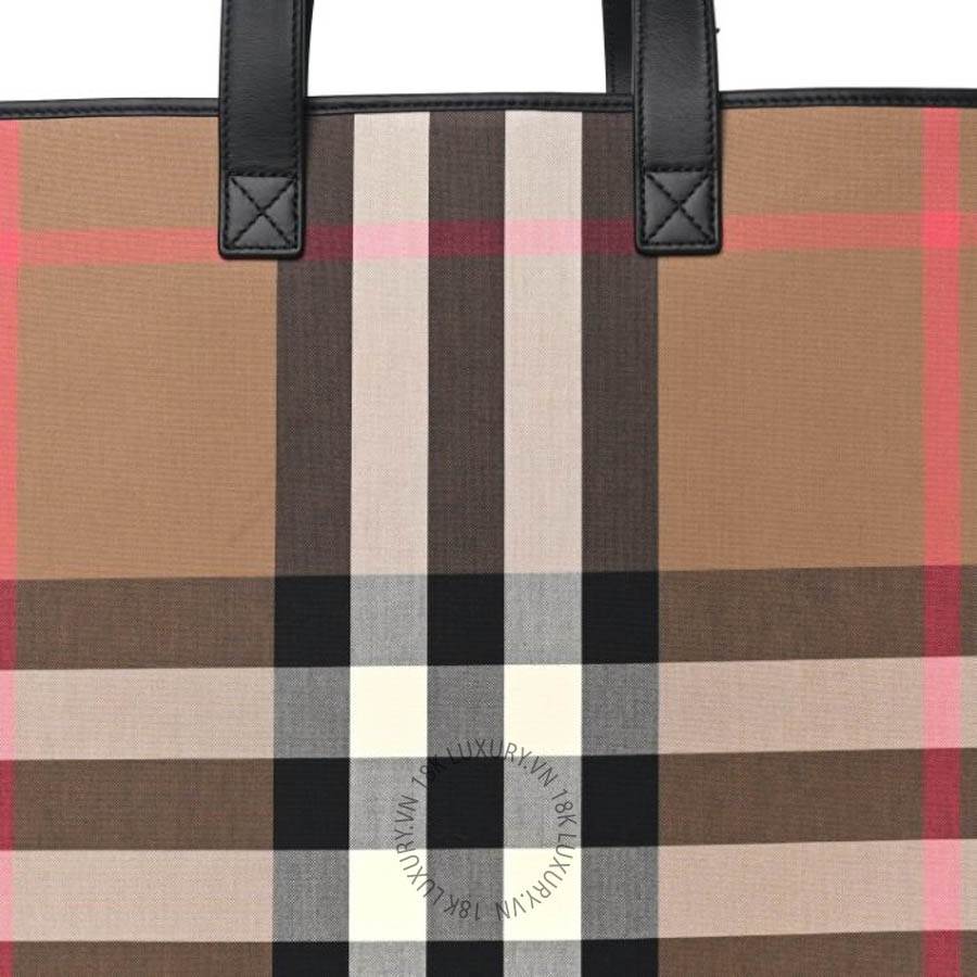 Túi xách Burberry Calfskin House Check Medium N/S Tote Black FPTG062 11 Túi xách Burberry Calfskin House Check Medium N/S Tote Black FPTG062