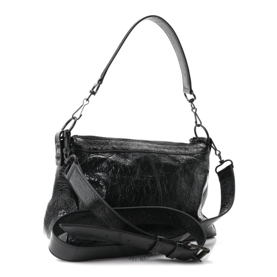 Túi xách đeo chéo Balenciaga Agneau Arena Classic Hardware Le City Mini Black BLG041