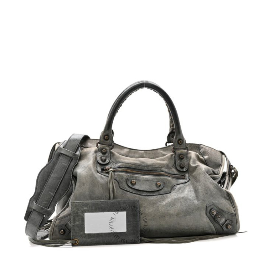 Túi xách đeo chéo Balenciaga Agneau Classic Hardware City Dolma BLG359