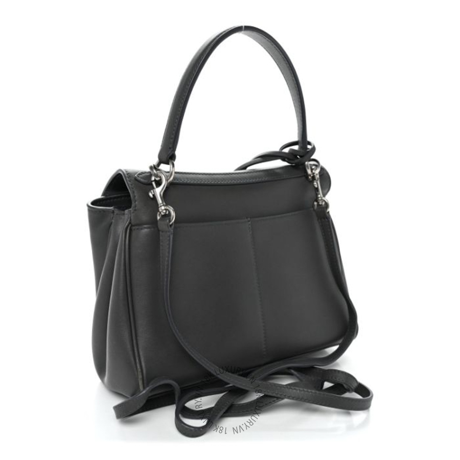 Túi xách đeo chéo Balenciaga Natural Smooth Calfskin Mini Rodeo Top Handle Handbag Black BLG119