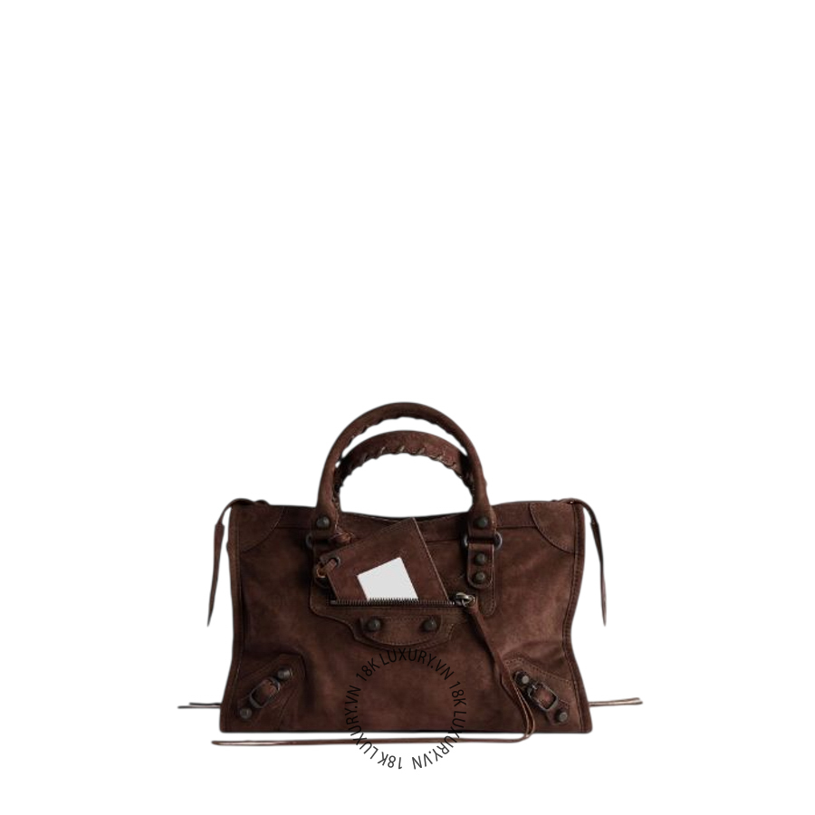 Túi xách đeo chéo Balenciaga Women's Le City Bag Small in Light Espresso 8657622ACNH2308 BLT135