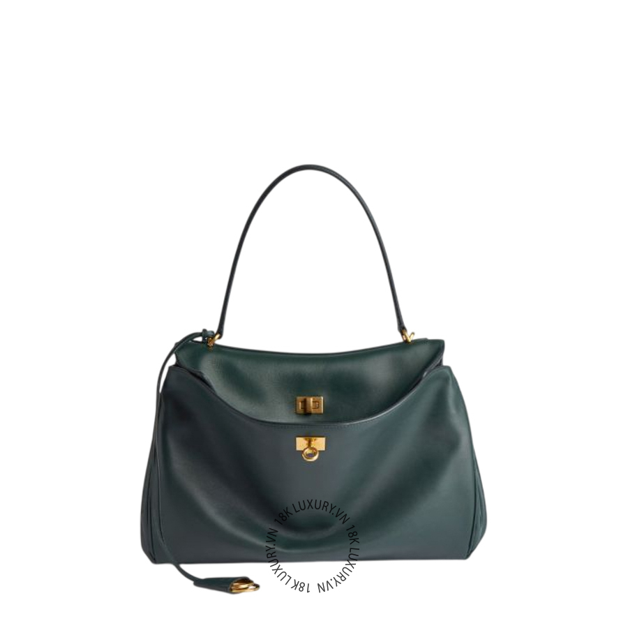 Túi xách đeo chéo Balenciaga Women's Rodeo Handbag Medium in Pine Green 7897722AA4V3614 BLT022