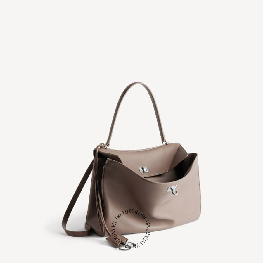 Túi xách đeo chéo Balenciaga Women's Rodeo Handbag Medium in Taupe 7897722AA4U2909 BLT167