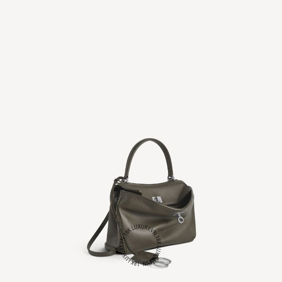 Túi xách đeo chéo Balenciaga Women's Rodeo Handbag Mini in Khaki 7954562AA4U3503 BLT215