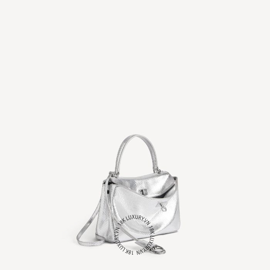 Túi xách đeo chéo Balenciaga Women's Rodeo Handbag Mini in Silver 7954562ABBQ1401 BLT328
