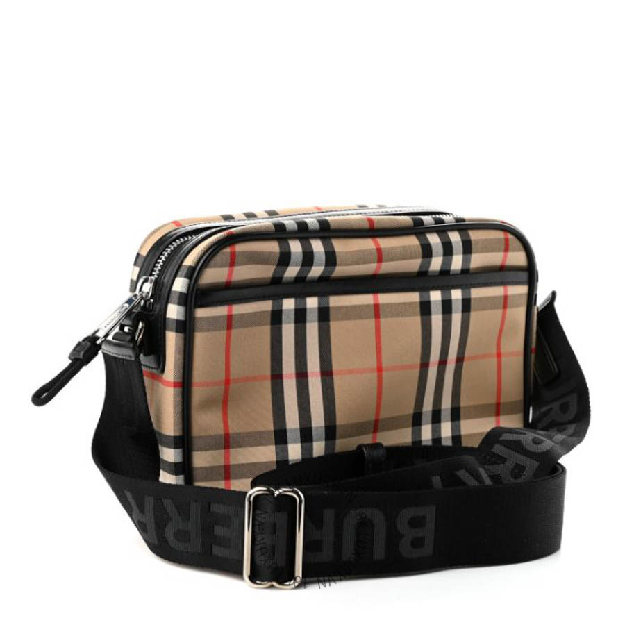 Túi xách đeo chéo Burberry Canvas Check Paddy Messenger Archive Beige FPTG107