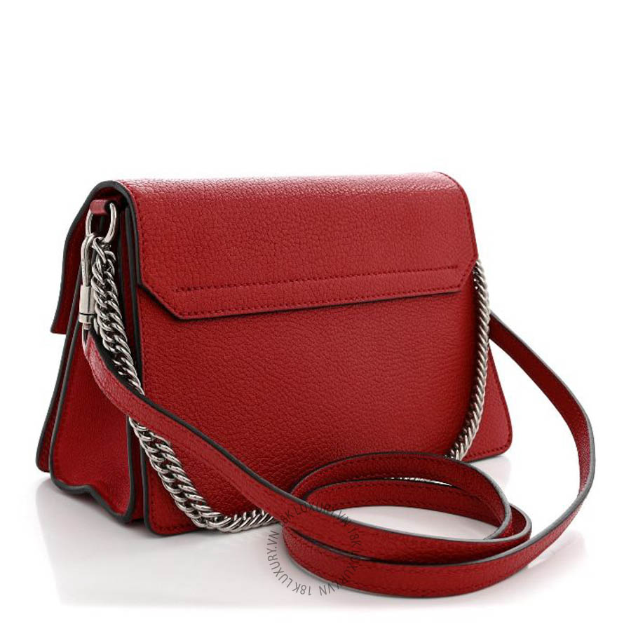 Túi xách đeo chéo Givenchy Goatskin Small GV3 Shoulder Bag Bright Red TGV049