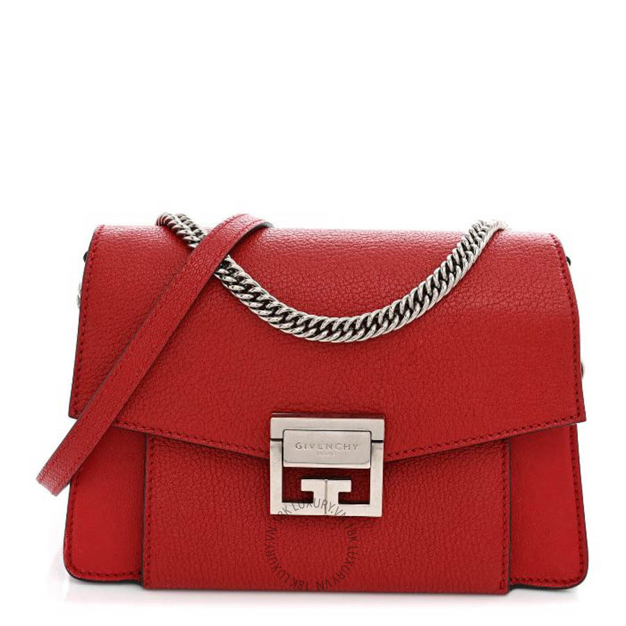 Túi xách đeo chéo Givenchy Goatskin Small GV3 Shoulder Bag Bright Red TGV049
