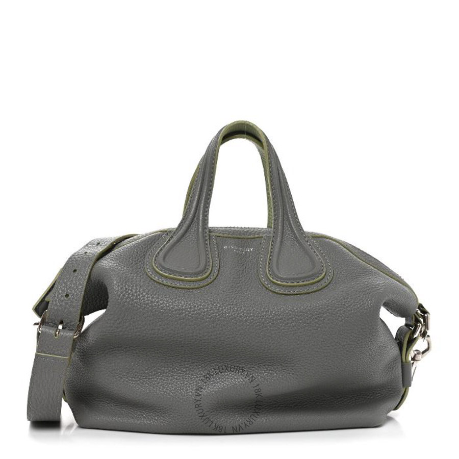 Túi xách đeo chéo Givenchy Pebbled Calfskin Small Nightingale Pearl Grey TGV063