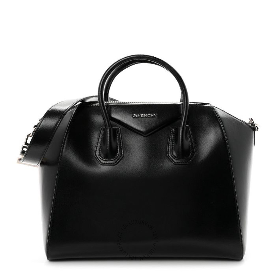 Túi xách đeo chéo Givenchy Shiny Lord Calfskin Medium Antigona Black TGV035