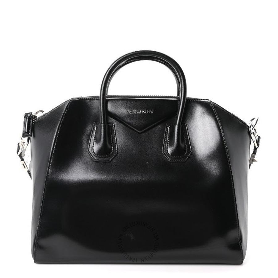 Túi xách đeo chéo Givenchy Shiny Lord Calfskin Medium Antigona Black TGV066