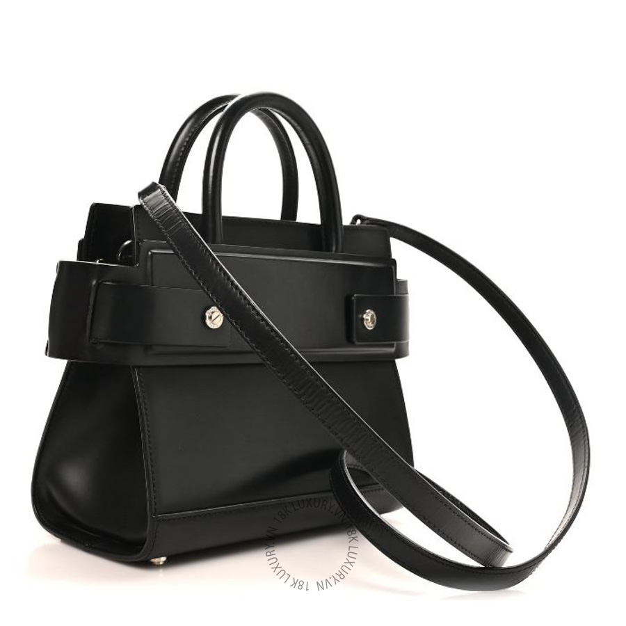 Túi xách đeo chéo Givenchy Smooth Calfskin Mini Horizon Satchel Black TGV087