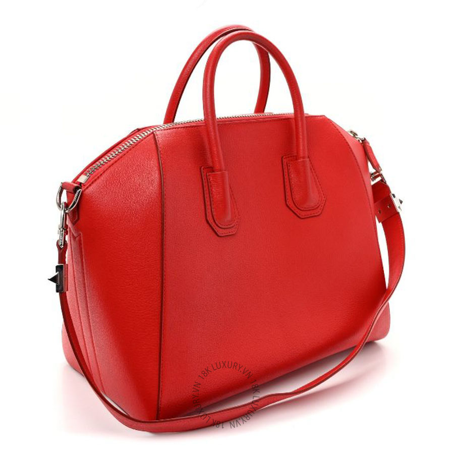 Túi xách đeo chéo Givenchy Sugar Goatskin Medium Antigona Medium Red TGV109