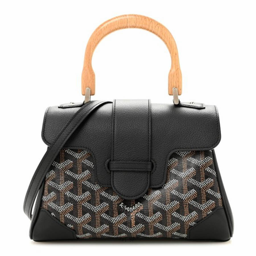 Túi xách đeo chéo Goyard Goyardine Mini Saigon Black FPTG220