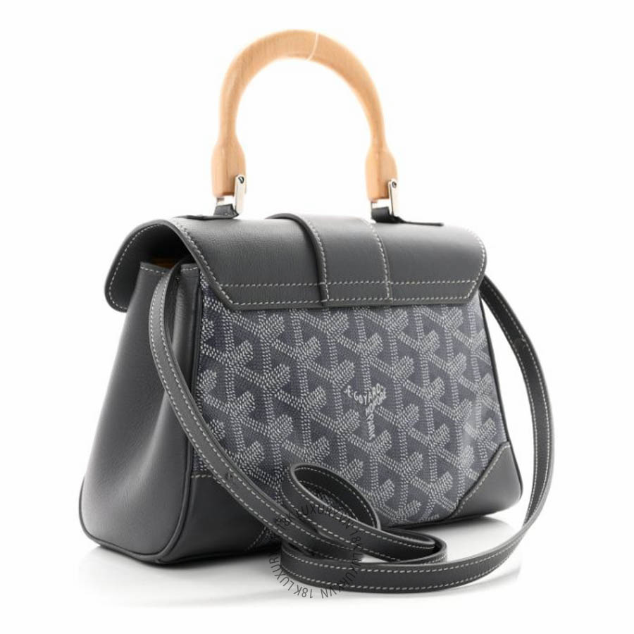 Túi xách đeo chéo Goyard Goyardine Mini Saigon Grey FPTG237