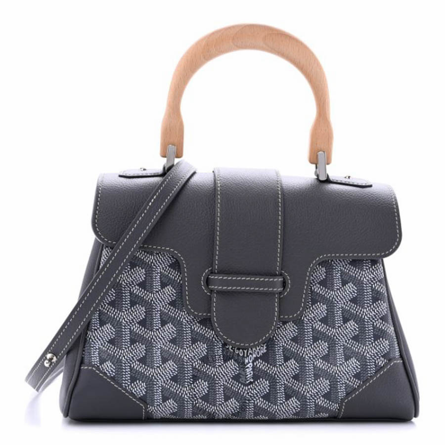 Túi xách đeo chéo Goyard Goyardine Mini Saigon Grey FPTG256