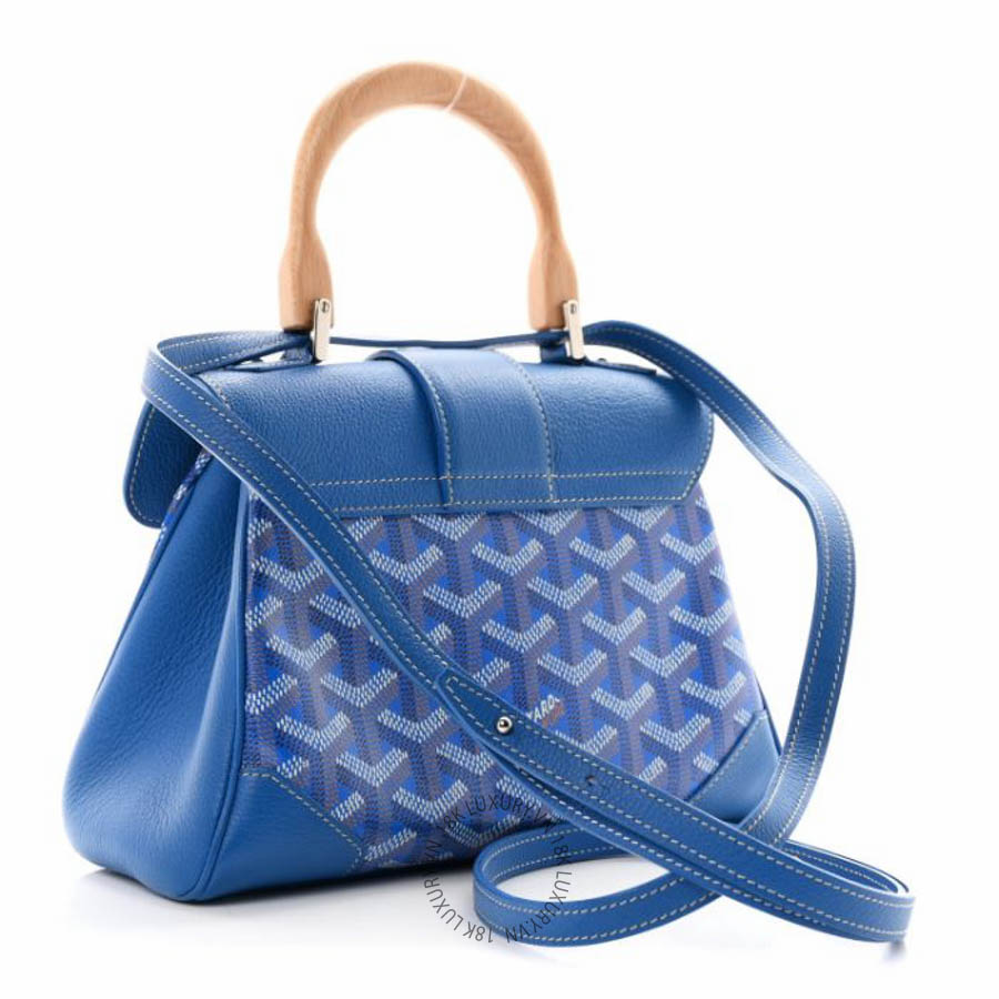 Túi xách đeo chéo Goyard Goyardine Mini Saigon Sky Blue FPTG120