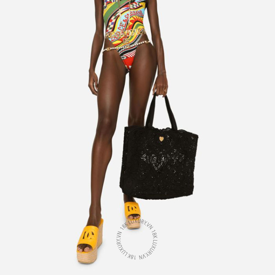 Túi xách Dolce Gabbana Large cordonetto lace bag BB6957AW71780999